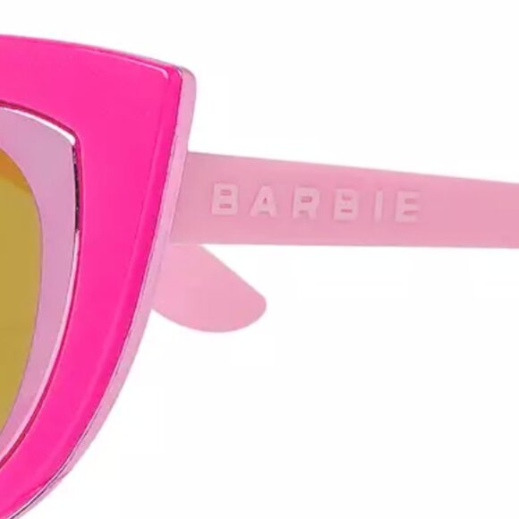 Girls Barbie Pink Cat Eye Sunglasses and Hard Carrying Case Set - Picture 3 of 4